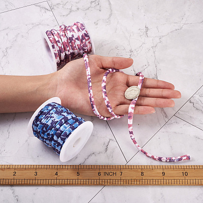 4 Colors Flat Polyester Elastic Cord EC-TA0001-03A-1