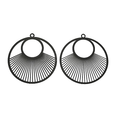 Spray Painted 430 Stainless Steel Pendants STAS-Z116-14-1