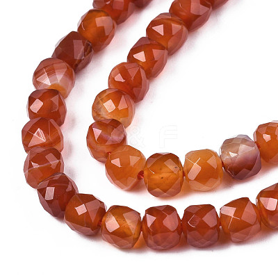 Natural Banded Agate/Striped Agate Beads Strands G-S359-374A-1