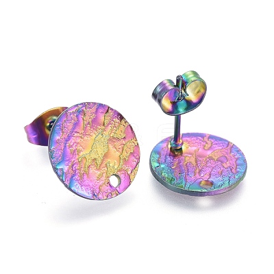 Ion Plating(IP) 304 Stainless Steel Stud Earring Findings STAS-M228-U01-05M-1
