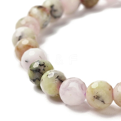 Natural African Opal Beaded Stretch Bracelets BJEW-K233-01A-01-1