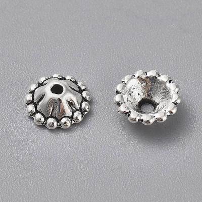 Tibetan Silver Bead Caps AA131-1