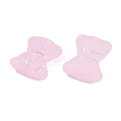 Frosted Transparent Acrylic Beads X1-OACR-P029-20B-01-1