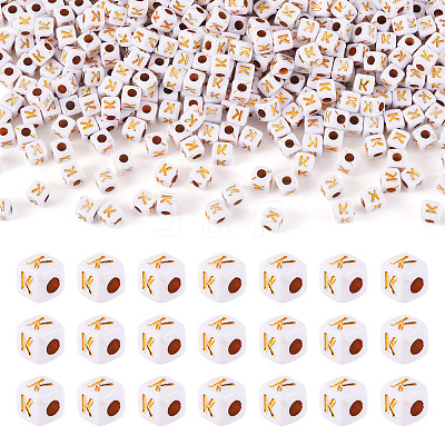 Opaque Acrylic Beads MACR-TAG0001-07K-1