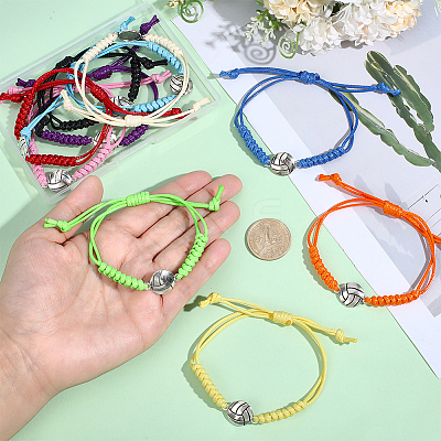 10Pcs Polyester Cord Bracelets BJEW-WR00001-1