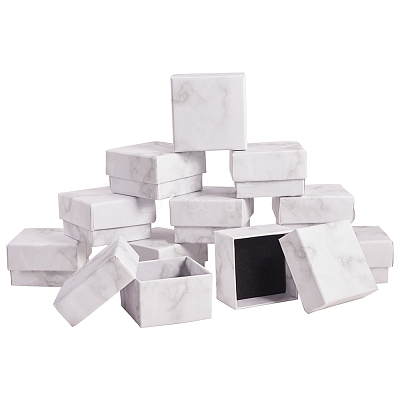 Paper Cardboard Jewelry Ring Boxes LS-X3-CBOX-E012-05A-1