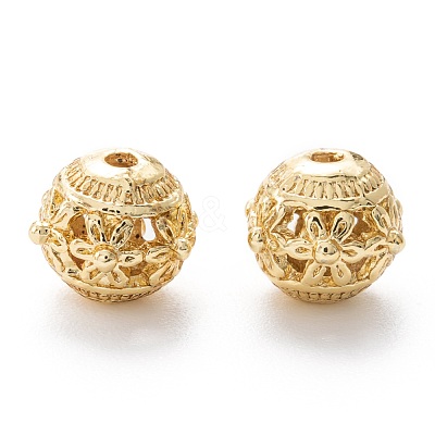 Alloy Hollow Beads PALLOY-P238-24G-RS-1