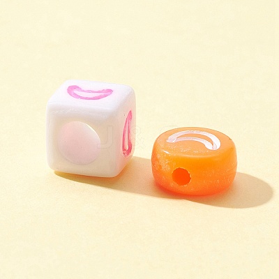 511Pcs 10 Style Transparent & Opaque Mixed Color Acrylic Beads MACR-FS0001-34-1