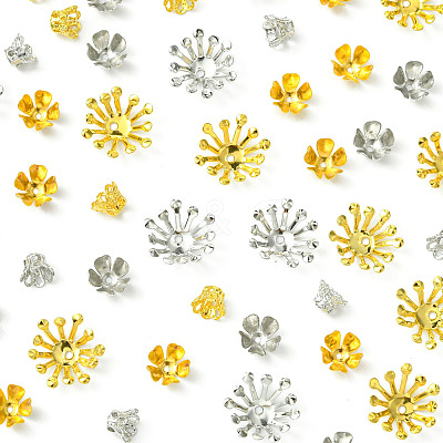 140Pcs Iron Bead Caps IFIN-FS0001-42-1