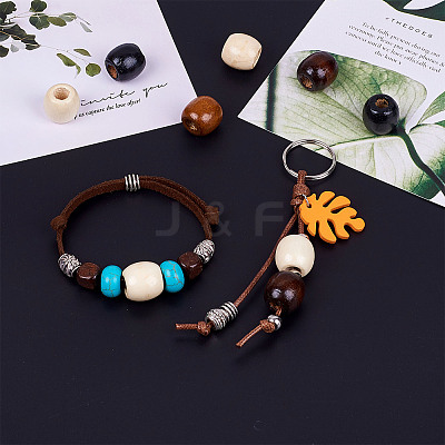 Natural Wood Beads WOOD-CD001-03-LF-1