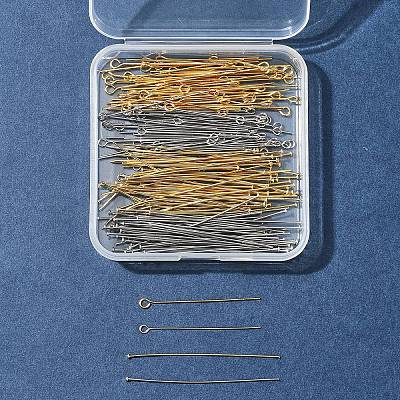 304 Stainless Steel Flat Head Pins & Eye Pins STAS-FS0001-58-1