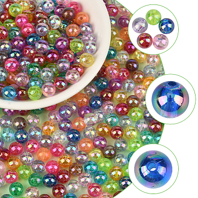Eco-Friendly Transparent Acrylic Beads OACR-PA0001-30B-01-1