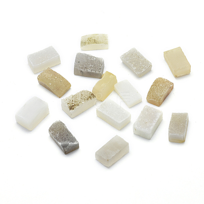 Natural Druzy Quartz Crystal Cabochons G-L533-34-1