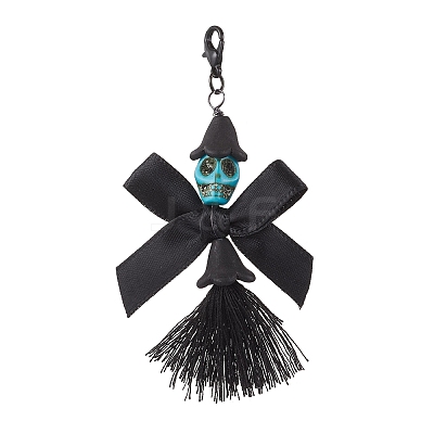 Synthetic Turquoise Pendant Docoration HJEW-JM03690-1