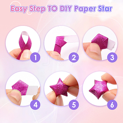 Lucky Star Origami Paper DIY-SC0027-24C-1