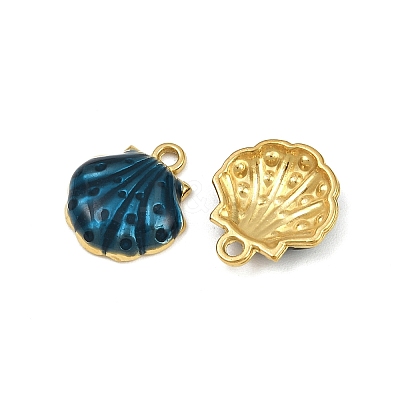 304 Stainless Steel Enamel Pendants STAS-L302-09G-1