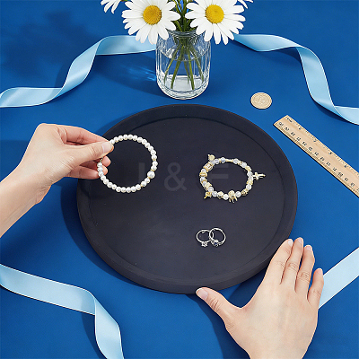 Velvet Jewelry Display Trays for Earrings Rings Bracelets Necklaces ODIS-WH0079-106B-1