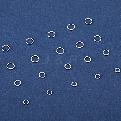 60Pcs 3 Styles 925 Sterling Silver Open Jump Rings STER-BBC0006-20-1