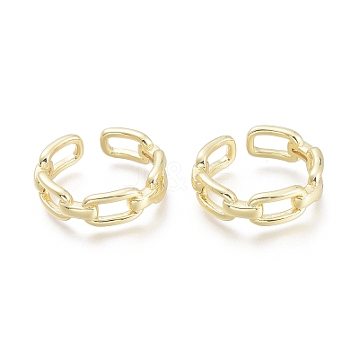 Brass Cuff Rings X-RJEW-F103-04-G-1