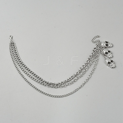 Alloy Multi-layer Boot Strap Chains DIY-WH0899-783-1