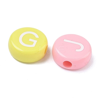 Opaque Acrylic European Beads MACR-K365-01A-1