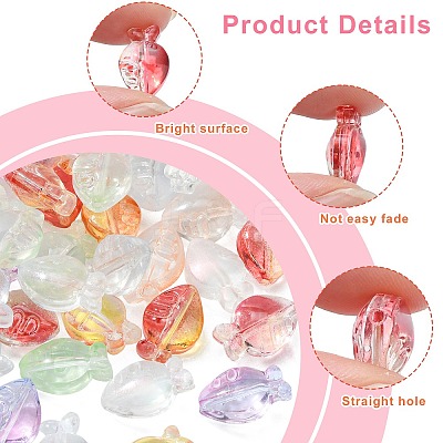 100Pcs Handmade Lampwork Beads LAMP-CJ0001-76-1