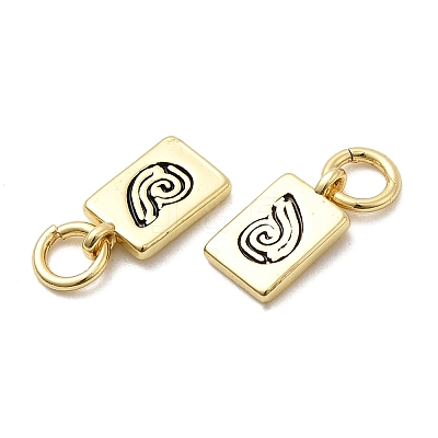 Brass Enamel Charms KK-P338-09G-02-1