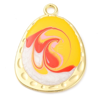 Alloy Enamel Pendants PALLOY-S034-02KCG-F-1