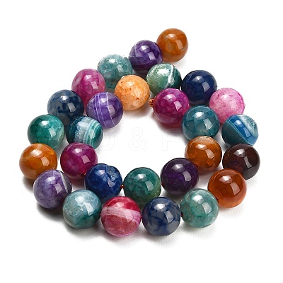 Natural Dragon Veins Agate Beads Strands GG-L001-L01-01B-1