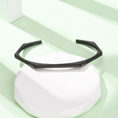 304 Stainless Steel Cuff Bangles BJEW-P373-01EB-1