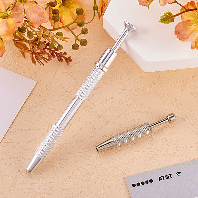 2Pcs 2 Styles Brass & Stainless Steel Rhinestones Claw Tweezers TOOL-TA0001-07-1