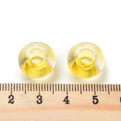 Transparent Acrylic European Beads TACR-P009-C01-02-1