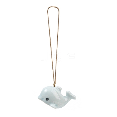 Cute Dolphin Handmade Porcelain Pendant Decorations PR-CBA0EE5-03B-1