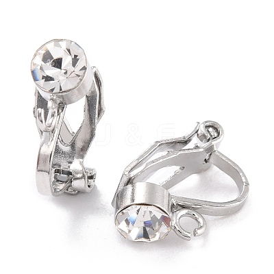 Brass Clip-on Earring Findings KK-C219-01P-1