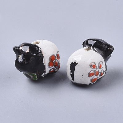 Handmade Porcelain Beads PORC-N004-73-1