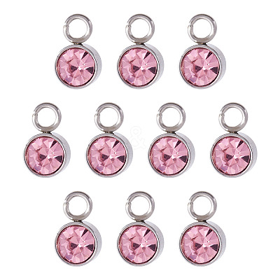10Pcs Glass Rhinestone Charms STAS-TA0003-26A-1