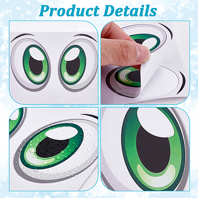 6 Sheets 3 Colors Paper Picture Stickers STIC-PH0001-04-1