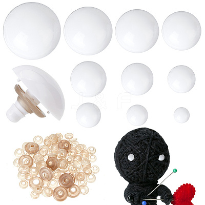 136 Sets 10 Styles Plastic Safety Eyes DIY-PH0017-94-1