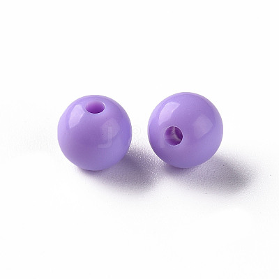 Opaque Acrylic Beads X-MACR-S370-C8mm-A32-1