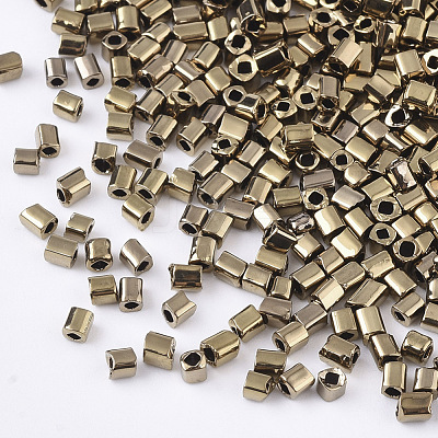 Electroplate 12/0 Glass Seed Beads SEED-S027-02A-04-1