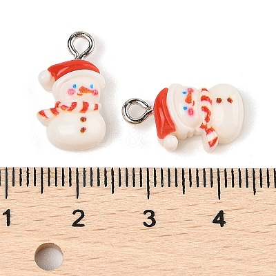 Christmas Theme Opaque Resin Pendants LS-RESI-S08-02K-1