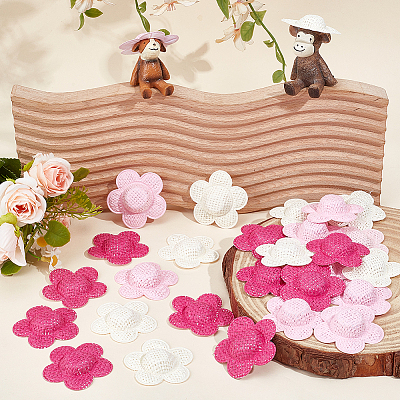 30Pcs 3 Colors Cloth Doll Hat AJEW-SC0031-32-1