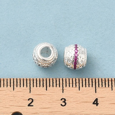 Rack Plating Brass Barrel Spacer Beads KK-K273-11-1