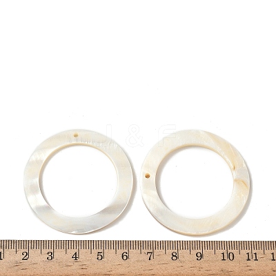 Natural Freshwater Shell Pendants SHEL-K006-63-1