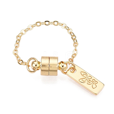Brass End with Chains KK-C066-05G-1