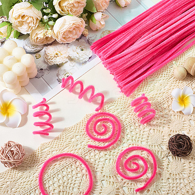 100Pcs DIY Plush Sticks FIND-SP0004-72D-1