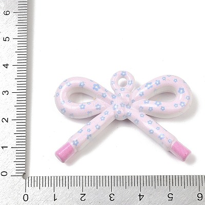 Opaque Printed Acrylic Pendants MACR-I040-01H-1