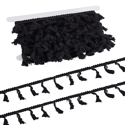 10 Yards Cotton Tassel Lace Trim Ribbon OCOR-LP0001-02-1