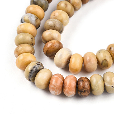 Natural Yellow Opal Beads Strands G-T140-74-1