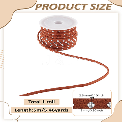 1 Roll Faux Suede Cord LW-LP0001-10B-1